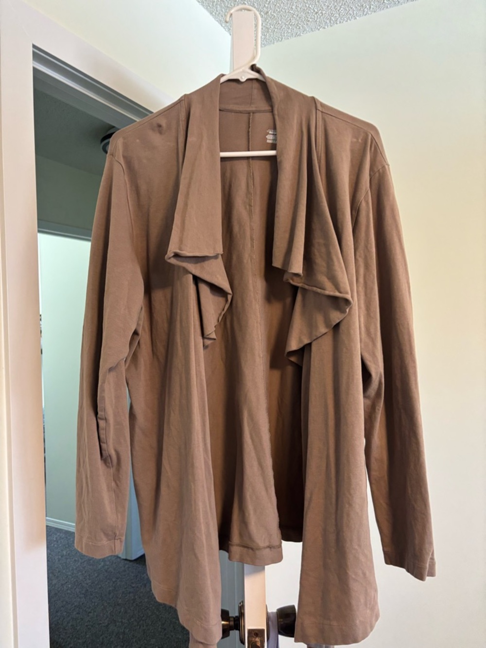 Jockey Brown Open Front Draped Cardigan